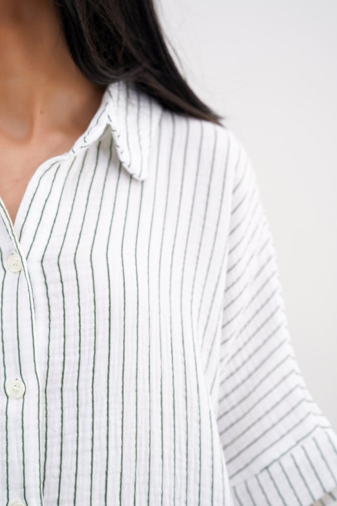 STRIPED MUSLIN SHIRT