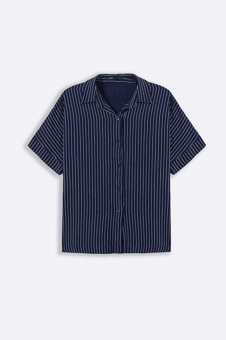 STRIPED MUSLIN SHIRT