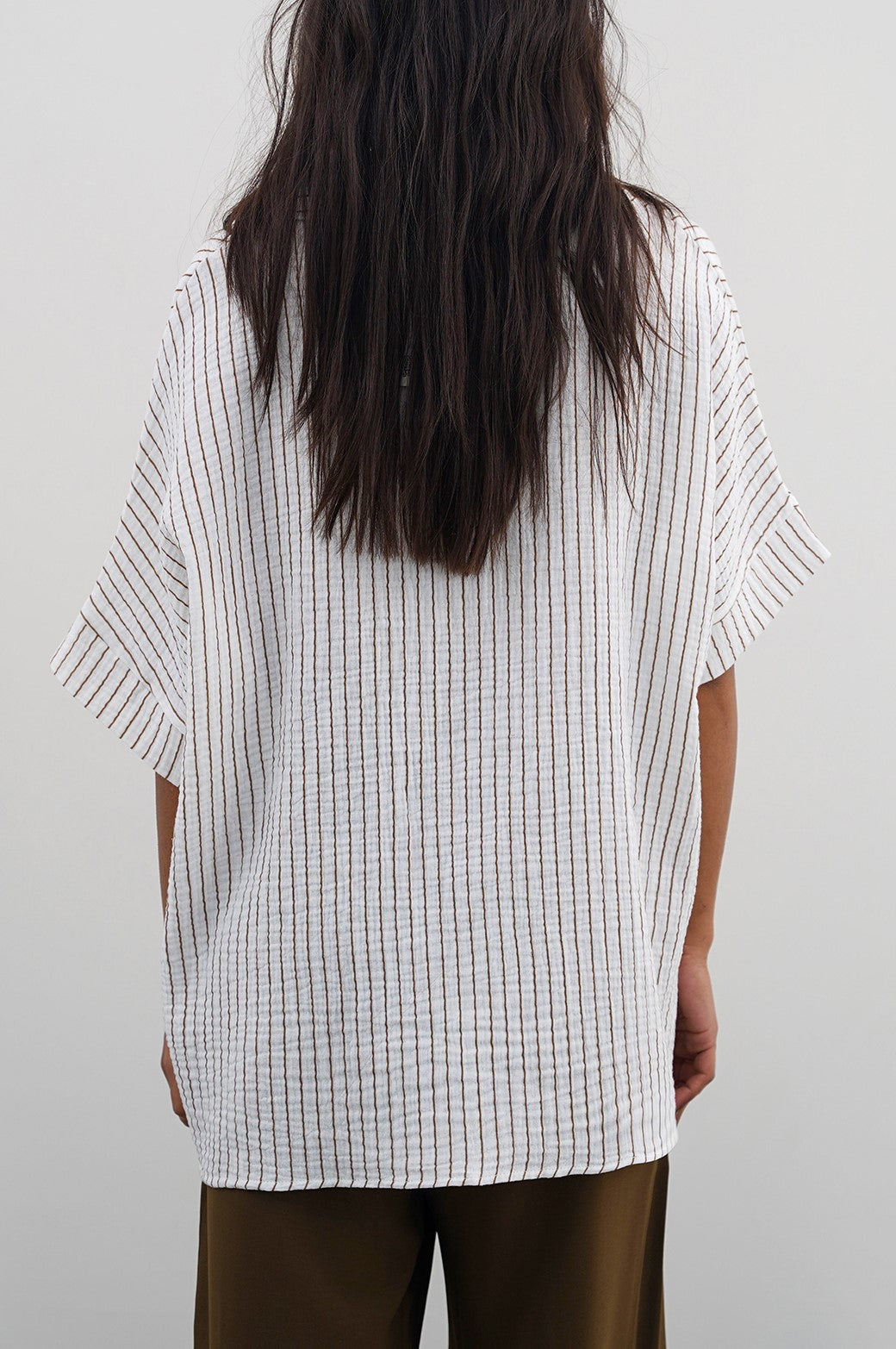 STRIPED MUSLIN SHIRT