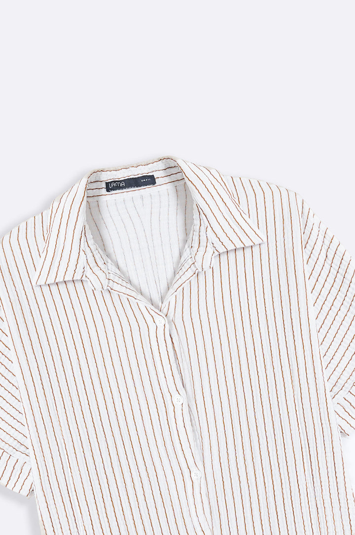 STRIPED MUSLIN SHIRT