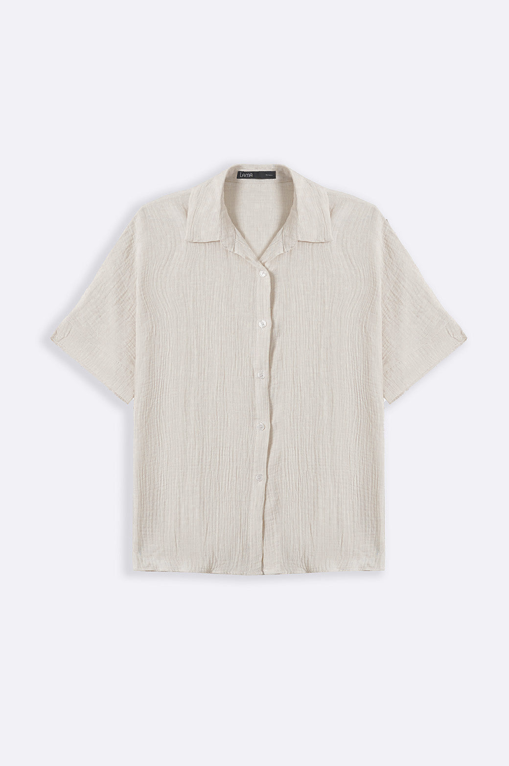 WHITE ORGANIC MUSLIN SHIRT