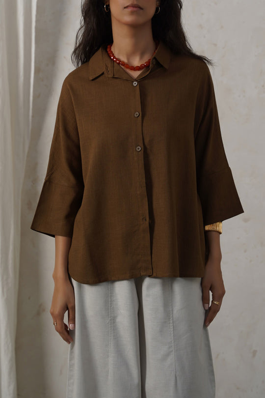 GREEN FAVORITE LINEN SHIRT