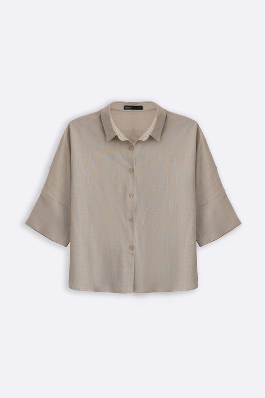 GREY FAVORITE LINEN SHIRT