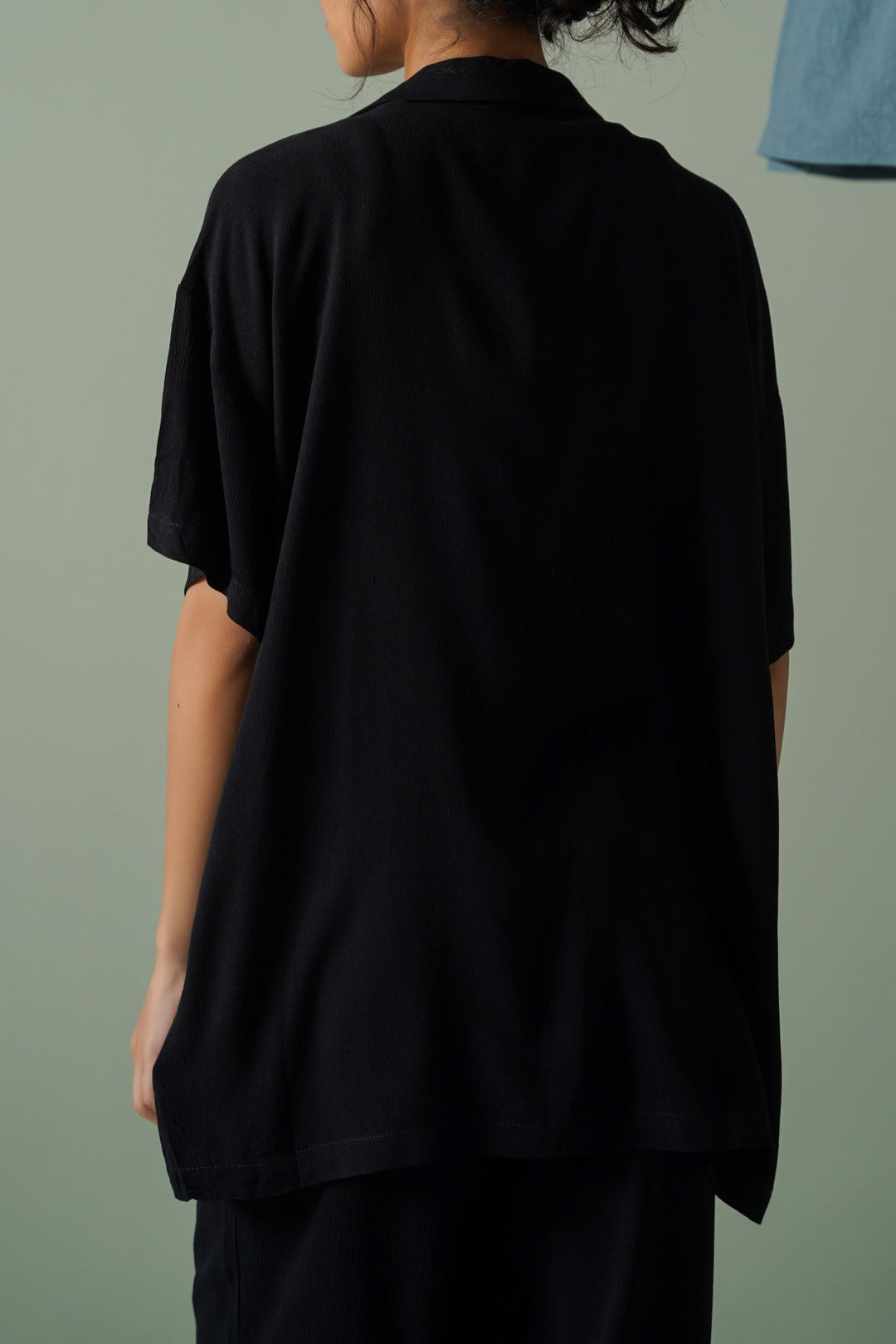 BLACK SAFARI BLAZER SHIRT