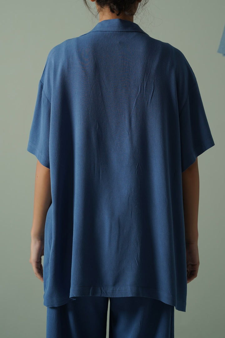 TEAL SAFARI BLAZER SHIRT