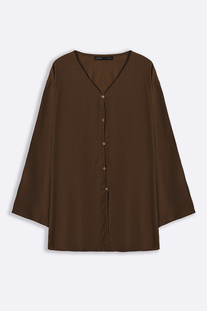 FLOWY TEXTURED BLOUSE