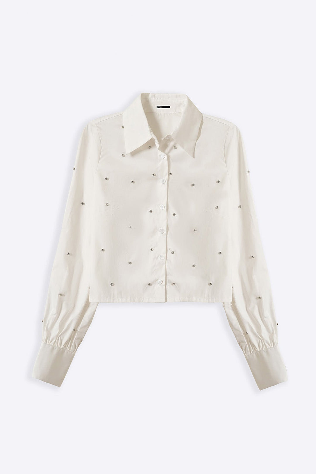 WHITE BOXY DATE NIGHT SHIRT
