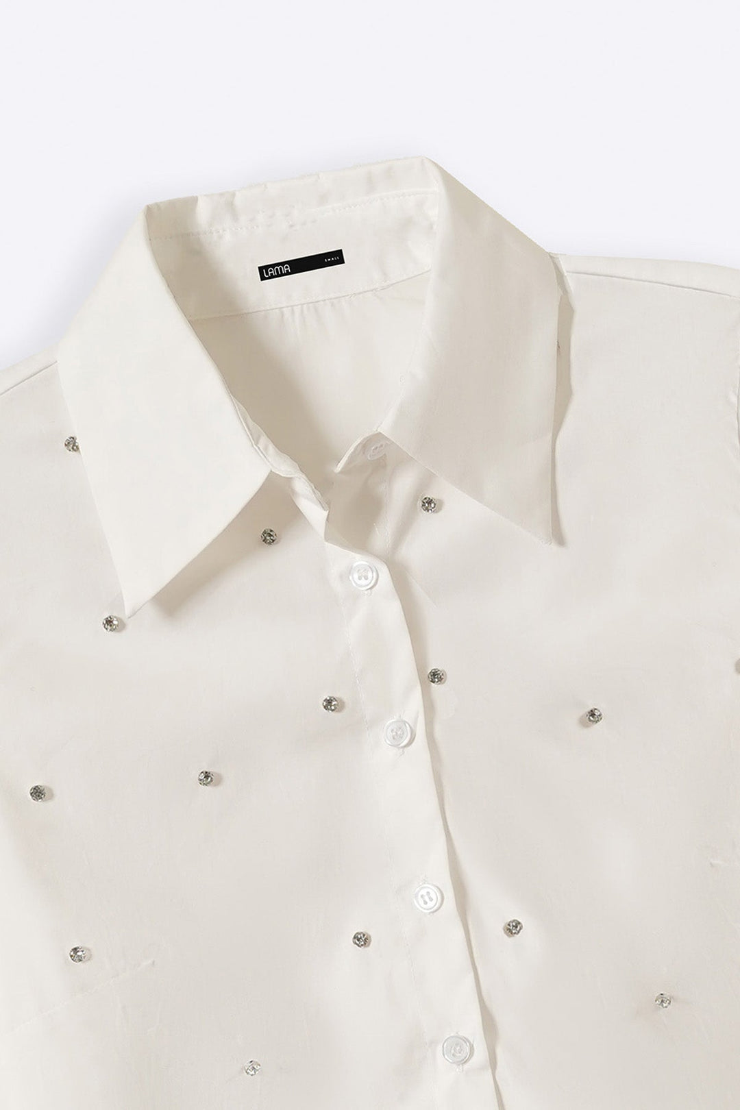WHITE BOXY DATE NIGHT SHIRT