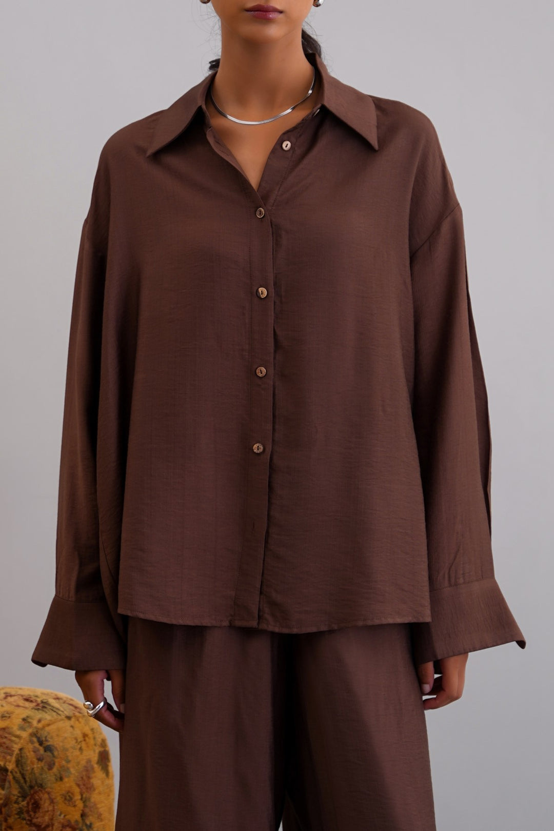 CHOCOLATE EASY BREEZE BLOUSE