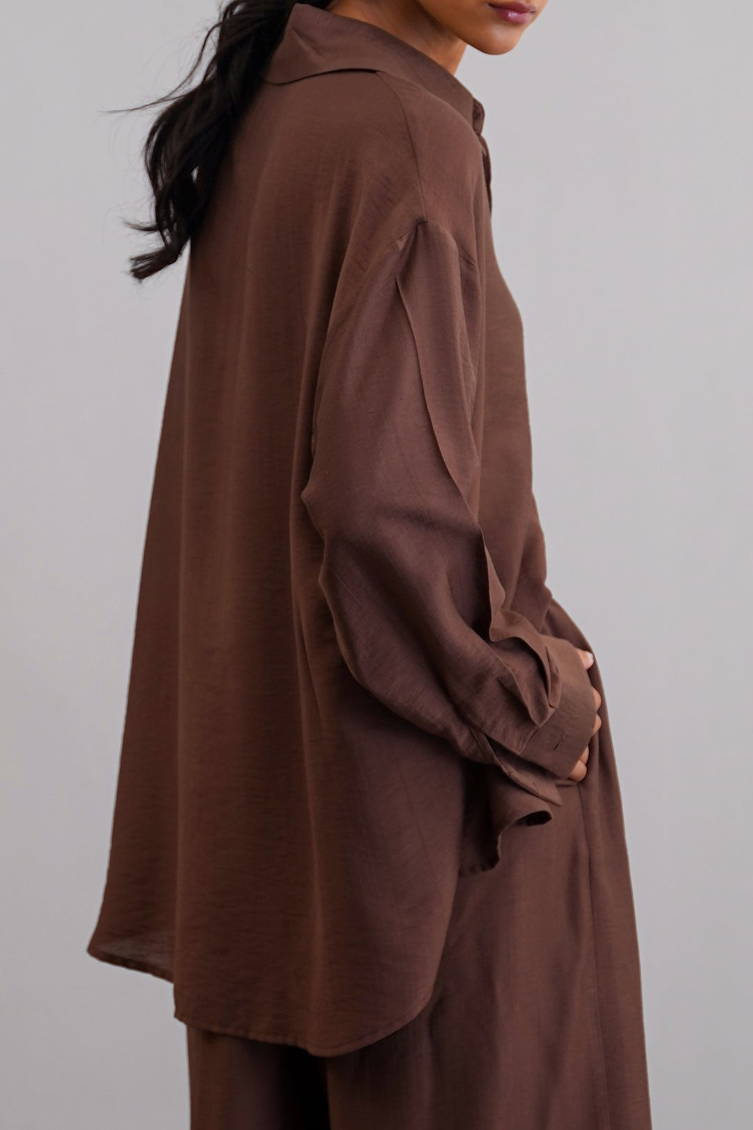 CHOCOLATE EASY BREEZE BLOUSE