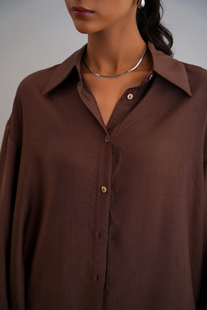 CHOCOLATE EASY BREEZE BLOUSE