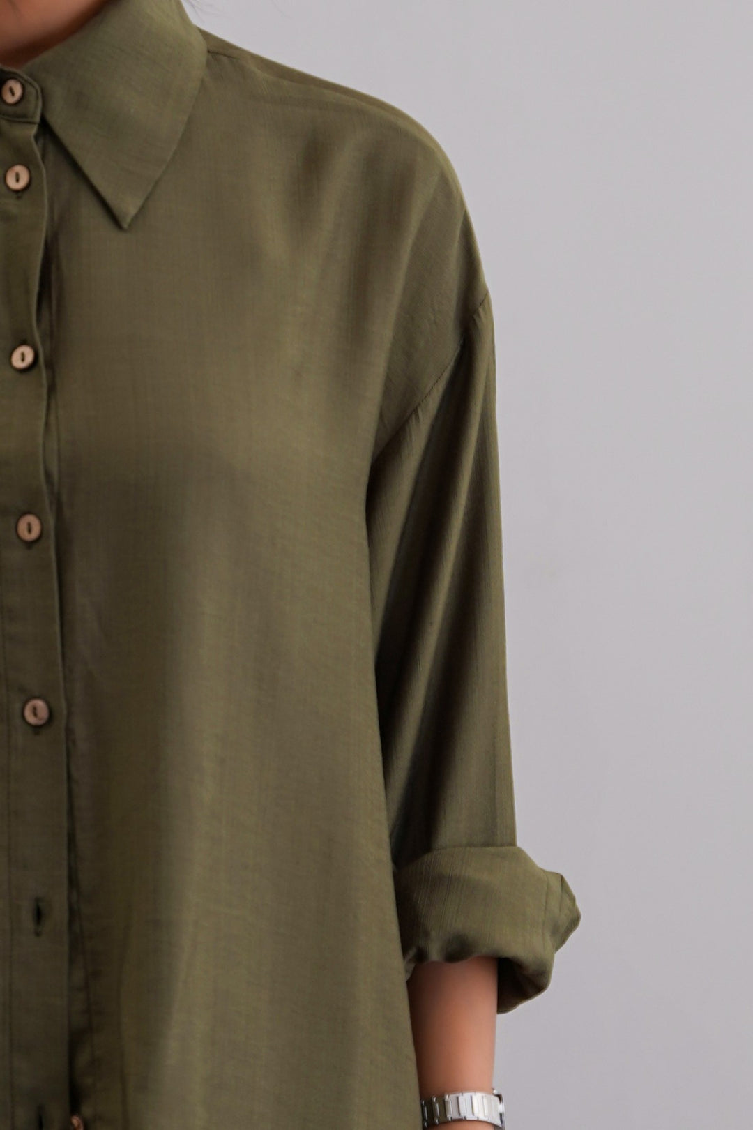 GREEN EASY BREEZE BLOUSE