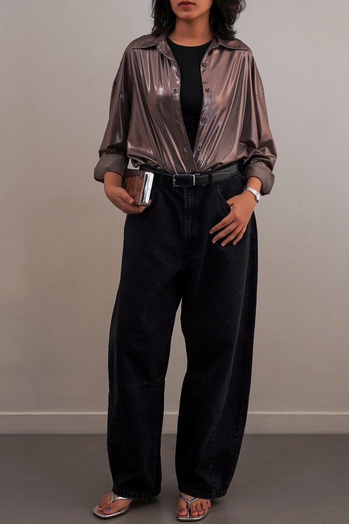 BRONZE RETRO METALLIC SHIRT