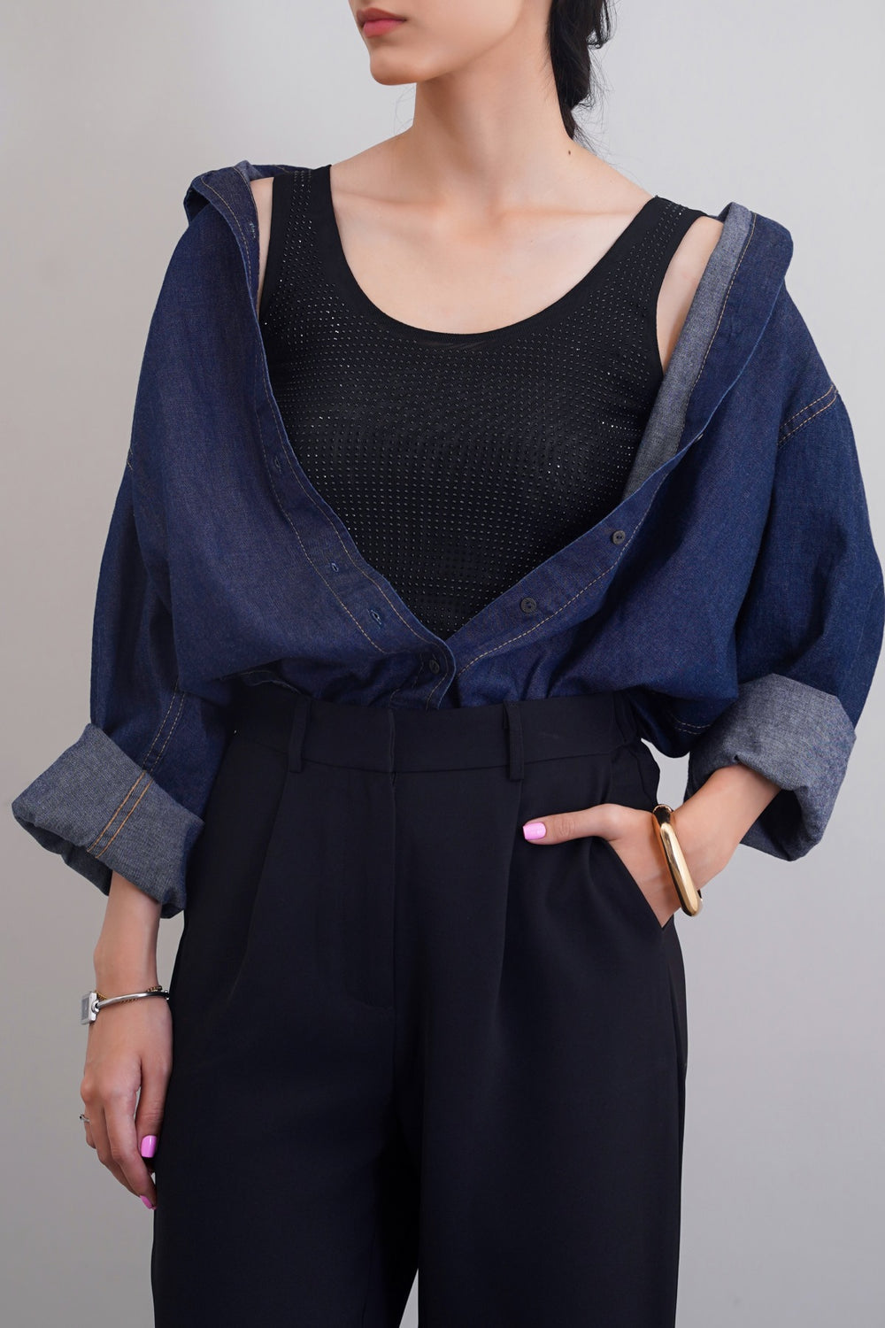 BLACK STARFALL CAMISOLE