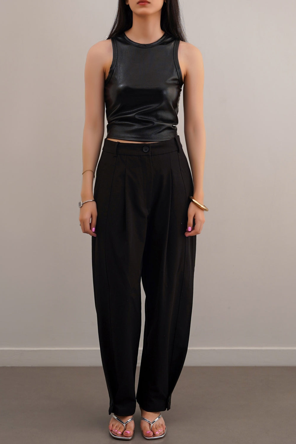BLACK GLAM TANK TOP