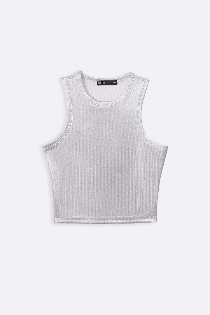 SILVER GLAM TANK TOP