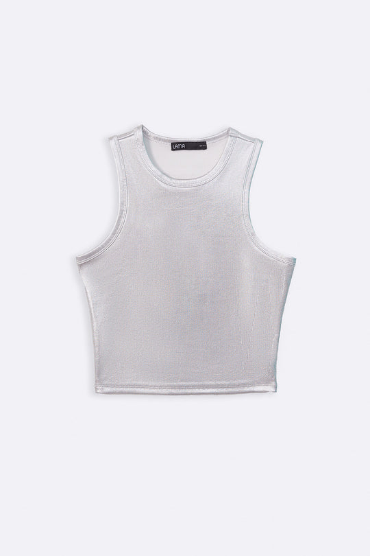 SILVER GLAM TANK TOP