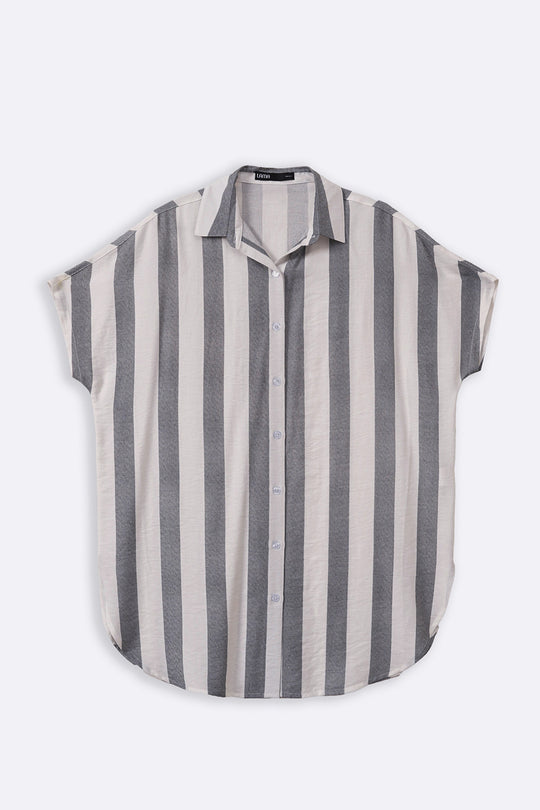 BLACK STRIPED HOLIDAY TUNIC