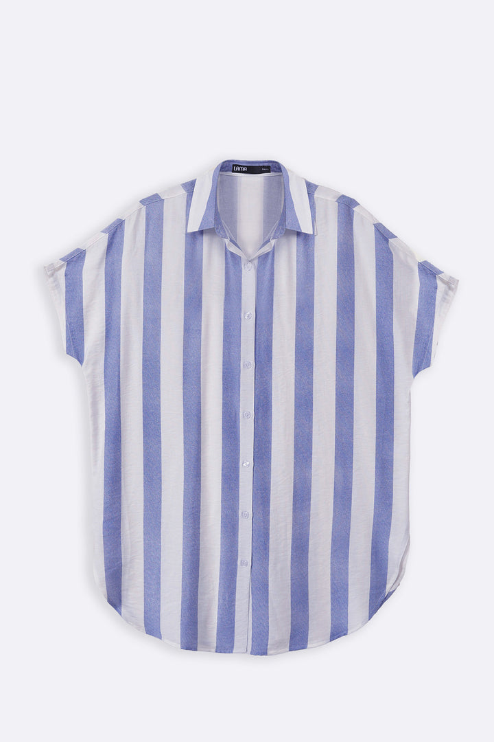 BLUE STRIPED HOLIDAY TUNIC