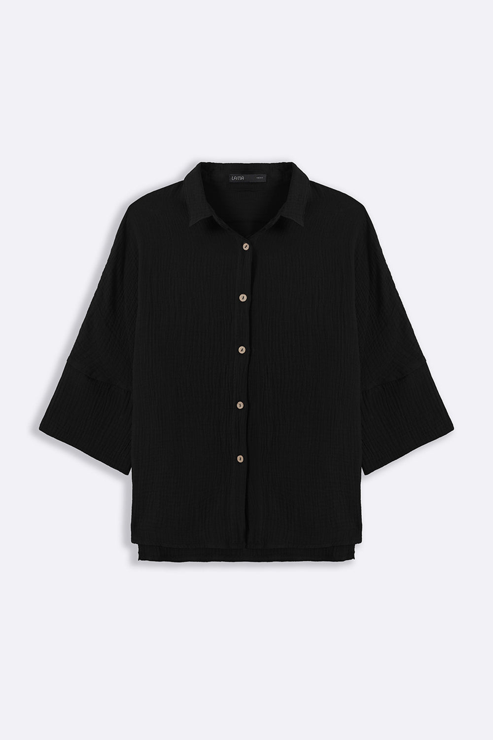 BLACK EVERYDAY MUSLIN SHIRT
