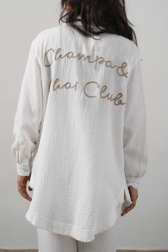 BEIGE RESORT CHAI CLUB SHIRT