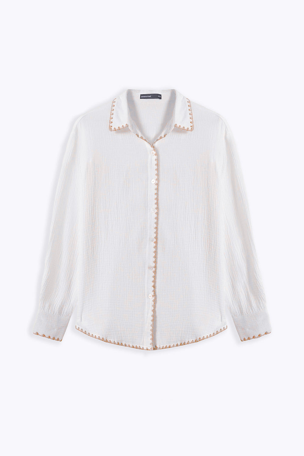 BEIGE MUSLIN RESORT SHIRT