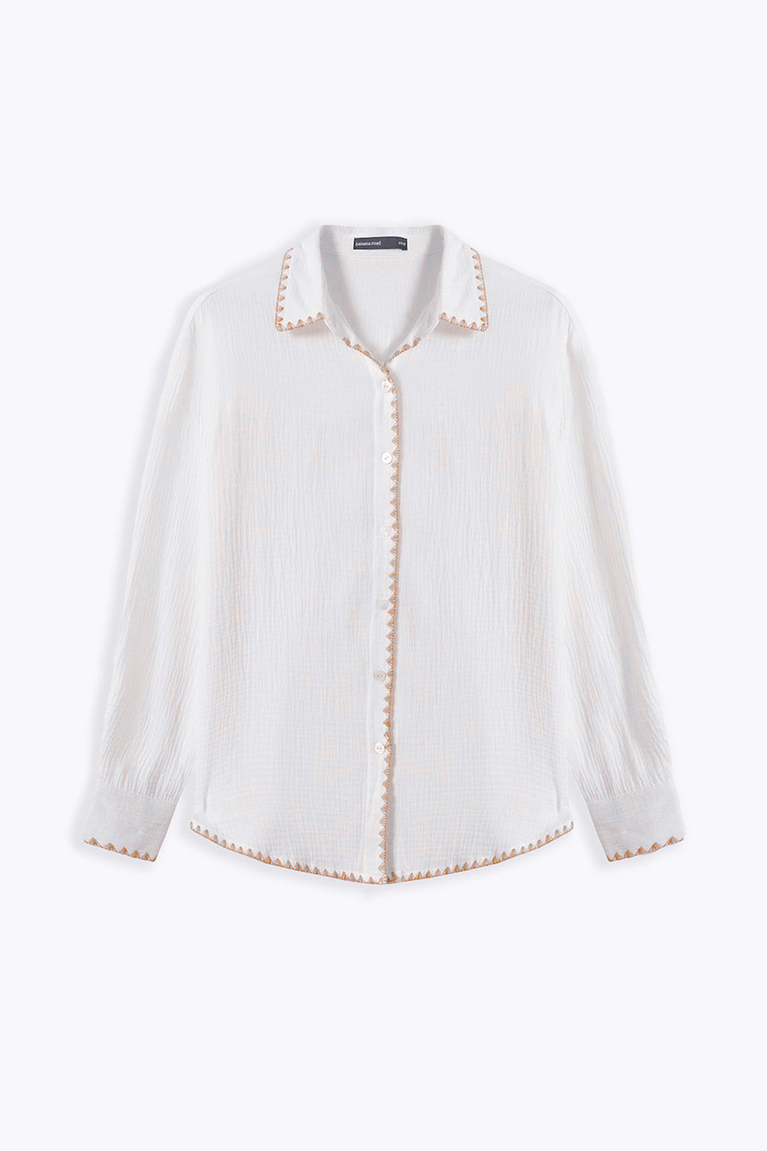 BEIGE MUSLIN RESORT SHIRT