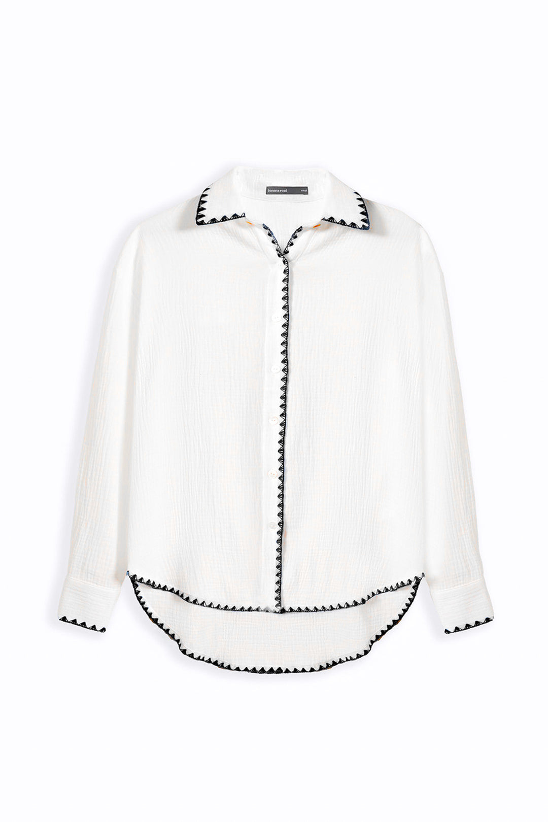 BLACK MUSLIN RESORT SHIRT