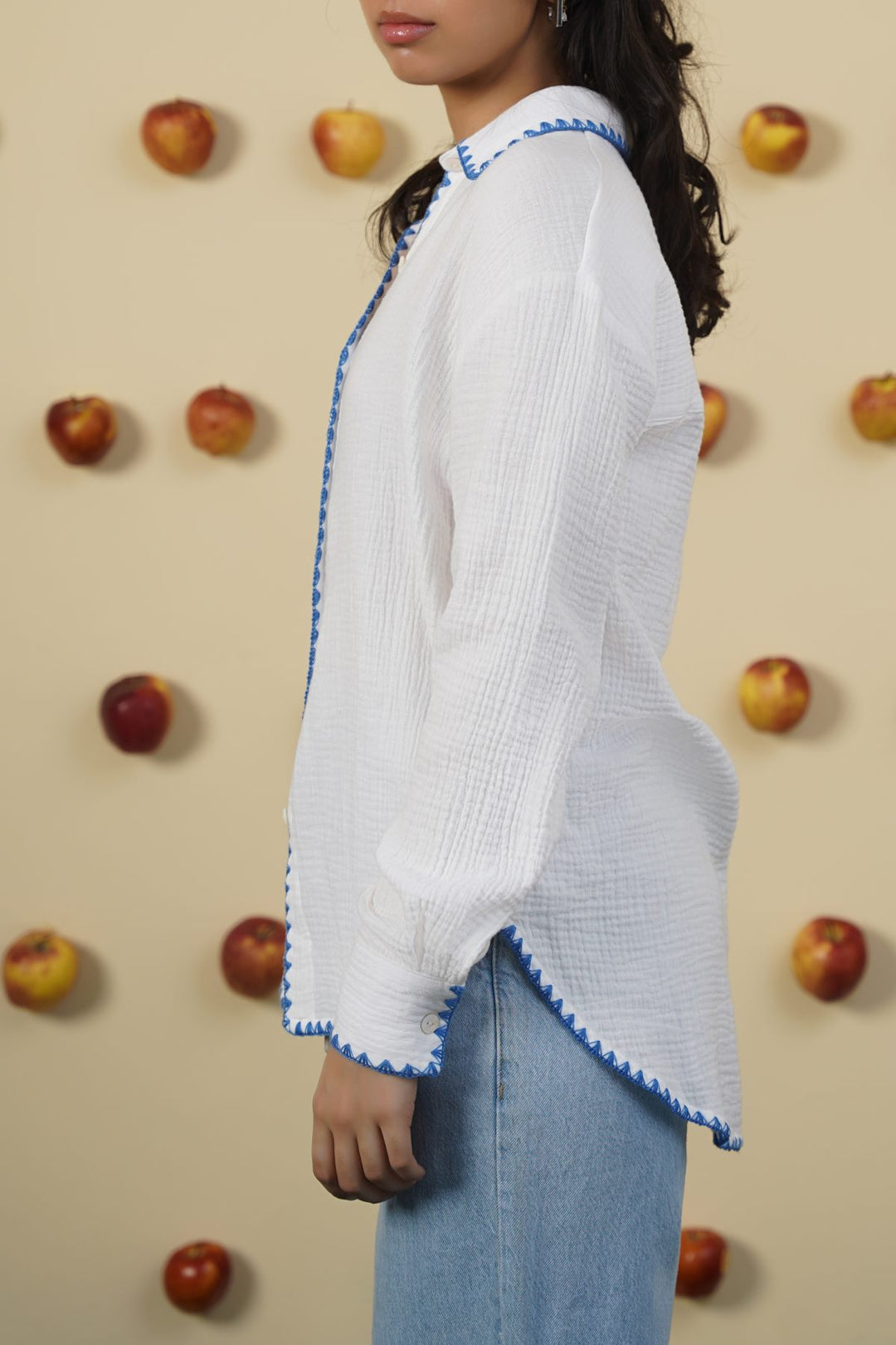 BLUE MUSLIN RESORT SHIRT