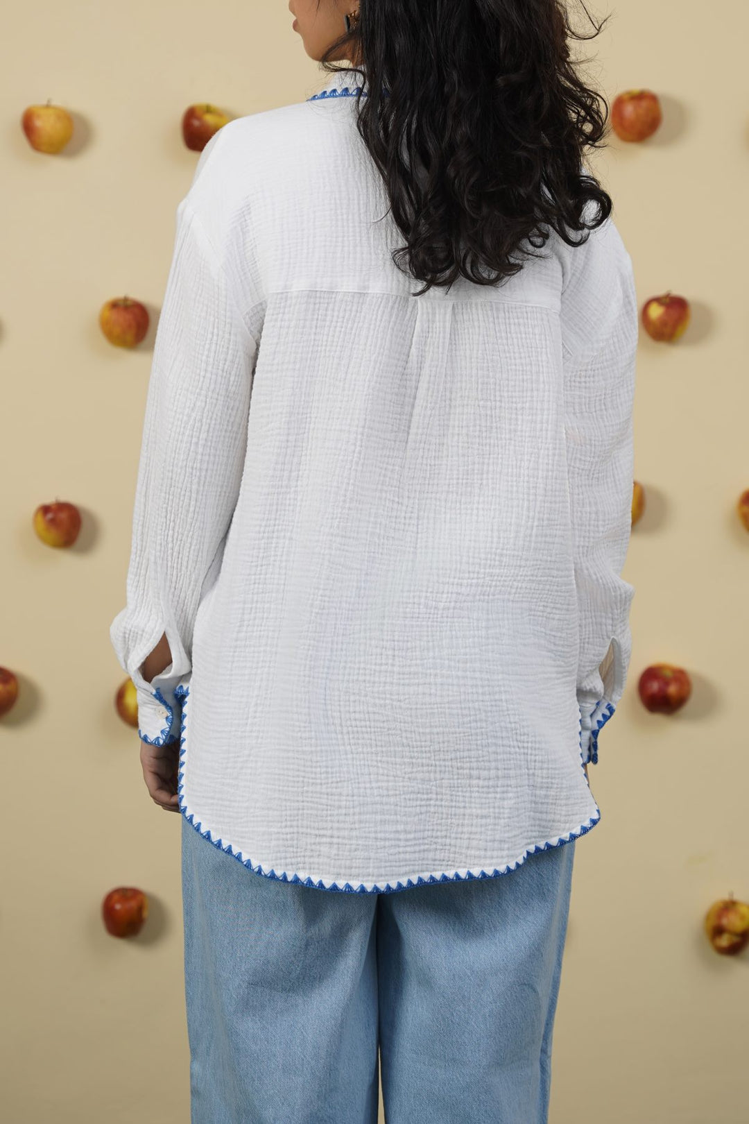 BLUE MUSLIN RESORT SHIRT