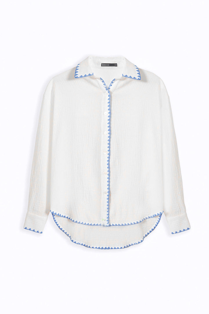 BLUE MUSLIN RESORT SHIRT