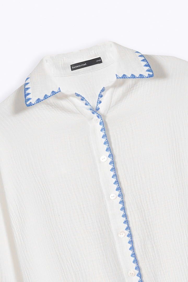 BLUE MUSLIN RESORT SHIRT