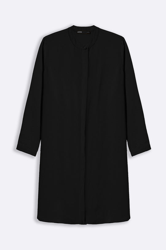 BLACK SLINKY LONG TUNIC