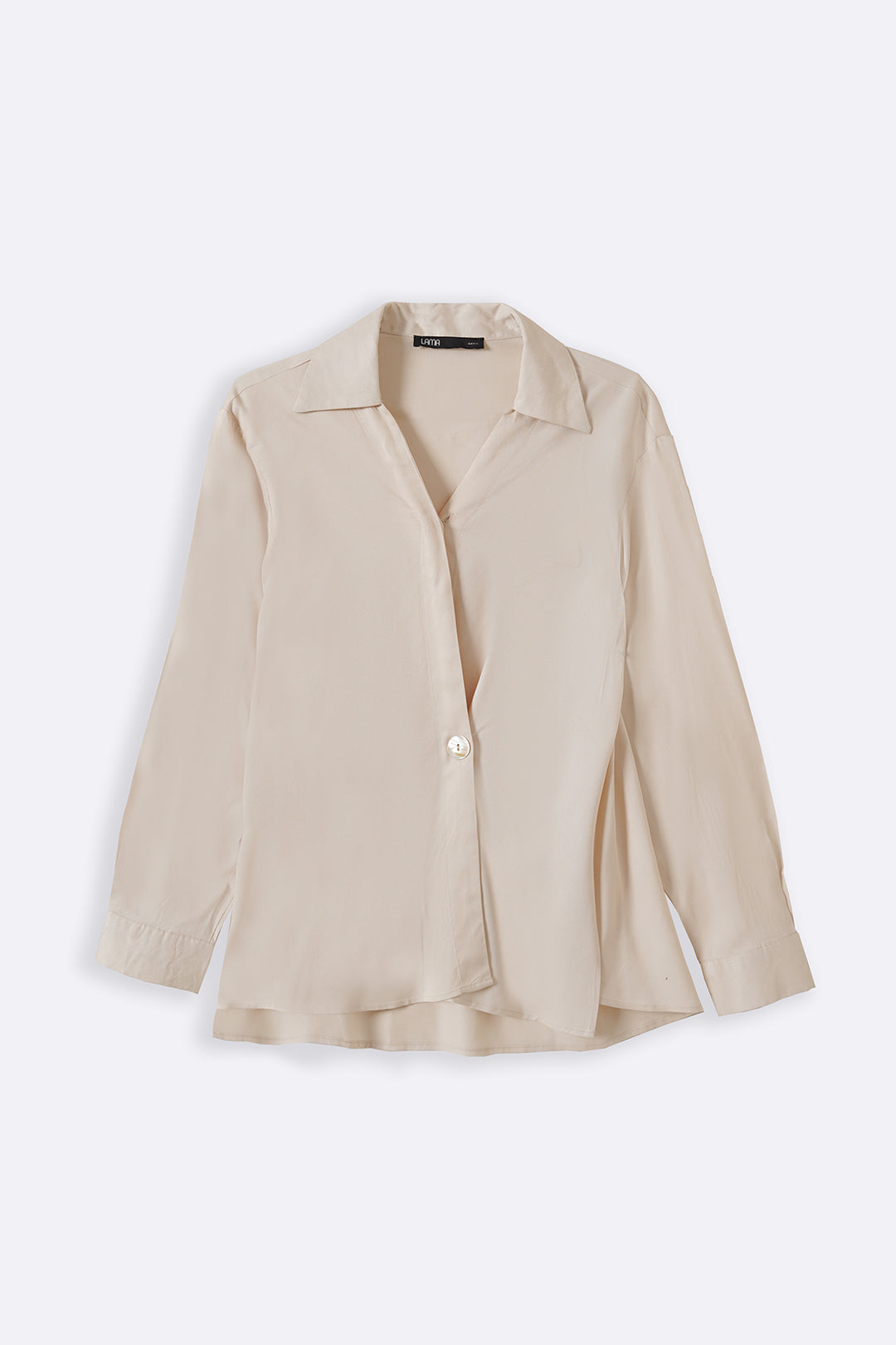 OFF WHITE WRAP BLOUSE SHIRT