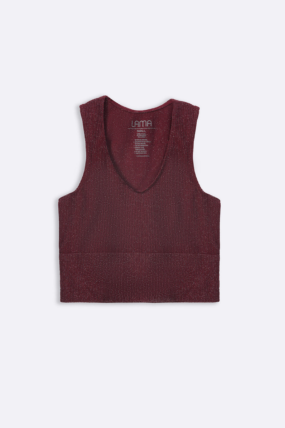 WINE SHIMMER TANK TOP