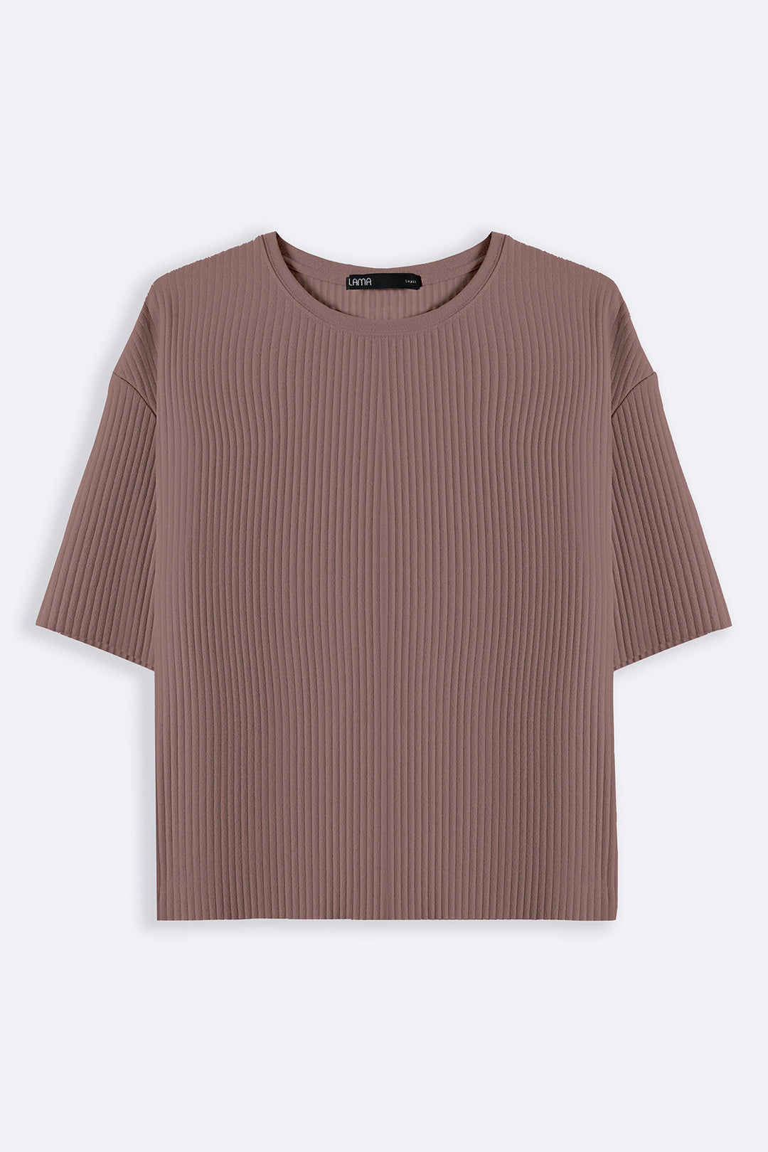 BROWN LINEA STRETCHY TEE