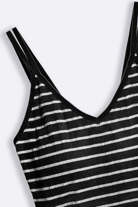BLACK COMFORT BRA TANK TOP