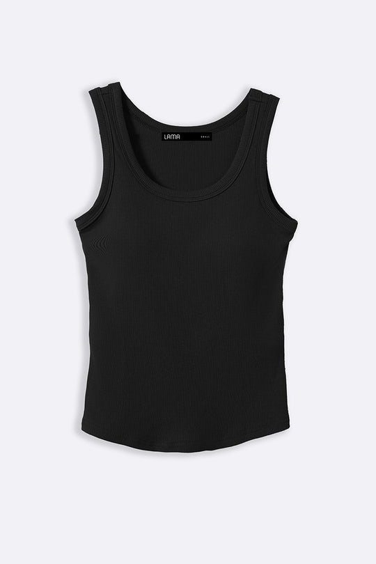 BLACK BRA TANK TOP