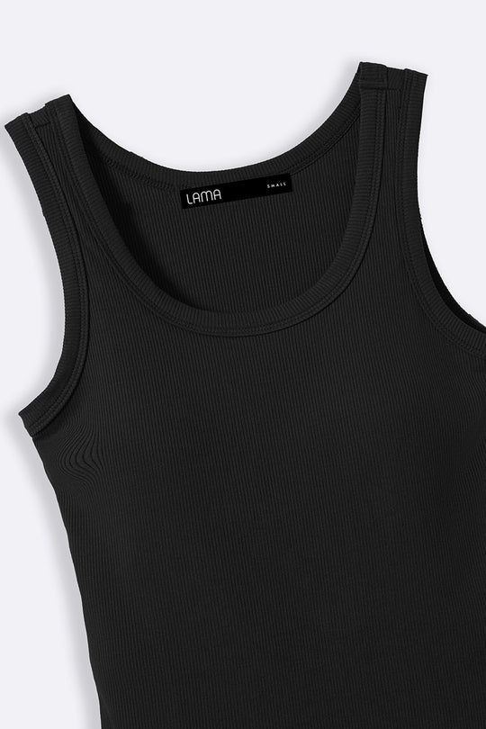 BLACK BRA TANK TOP