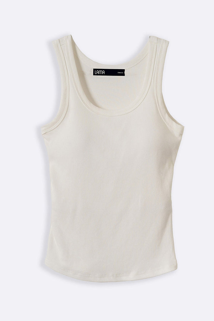 CREAM BRA TANK TOP