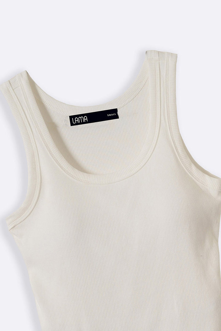 CREAM BRA TANK TOP