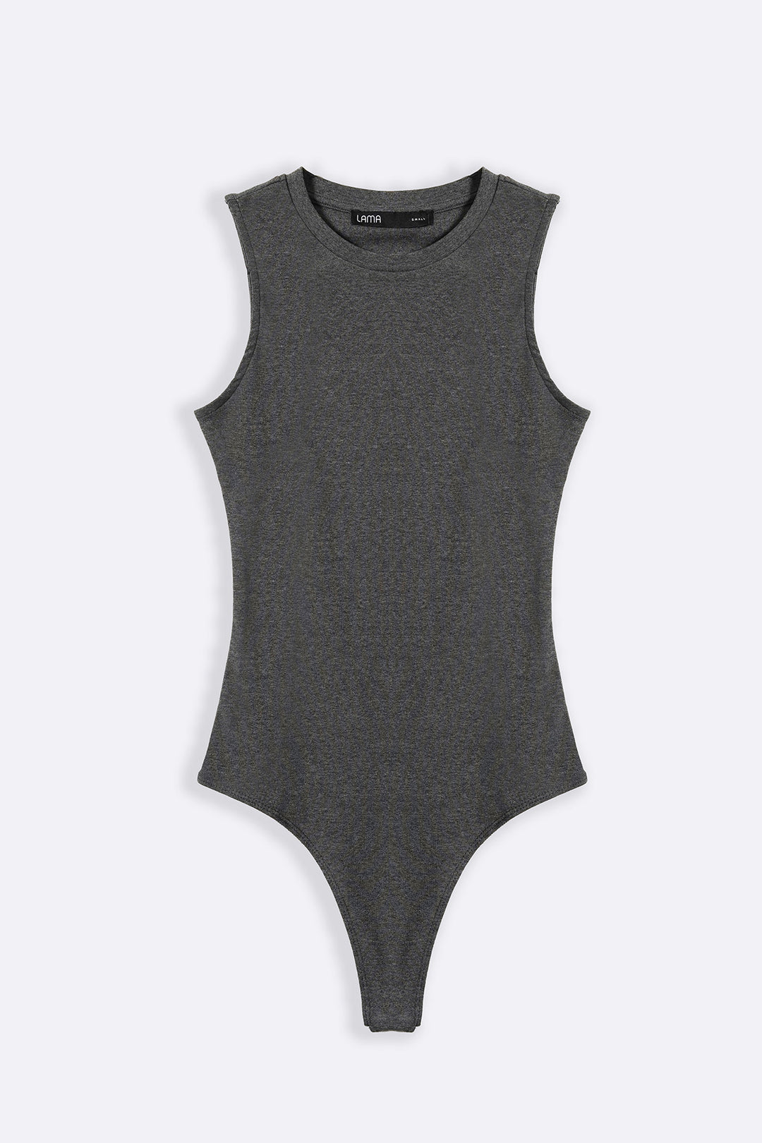 DARK GREY COTTON BODYSUIT