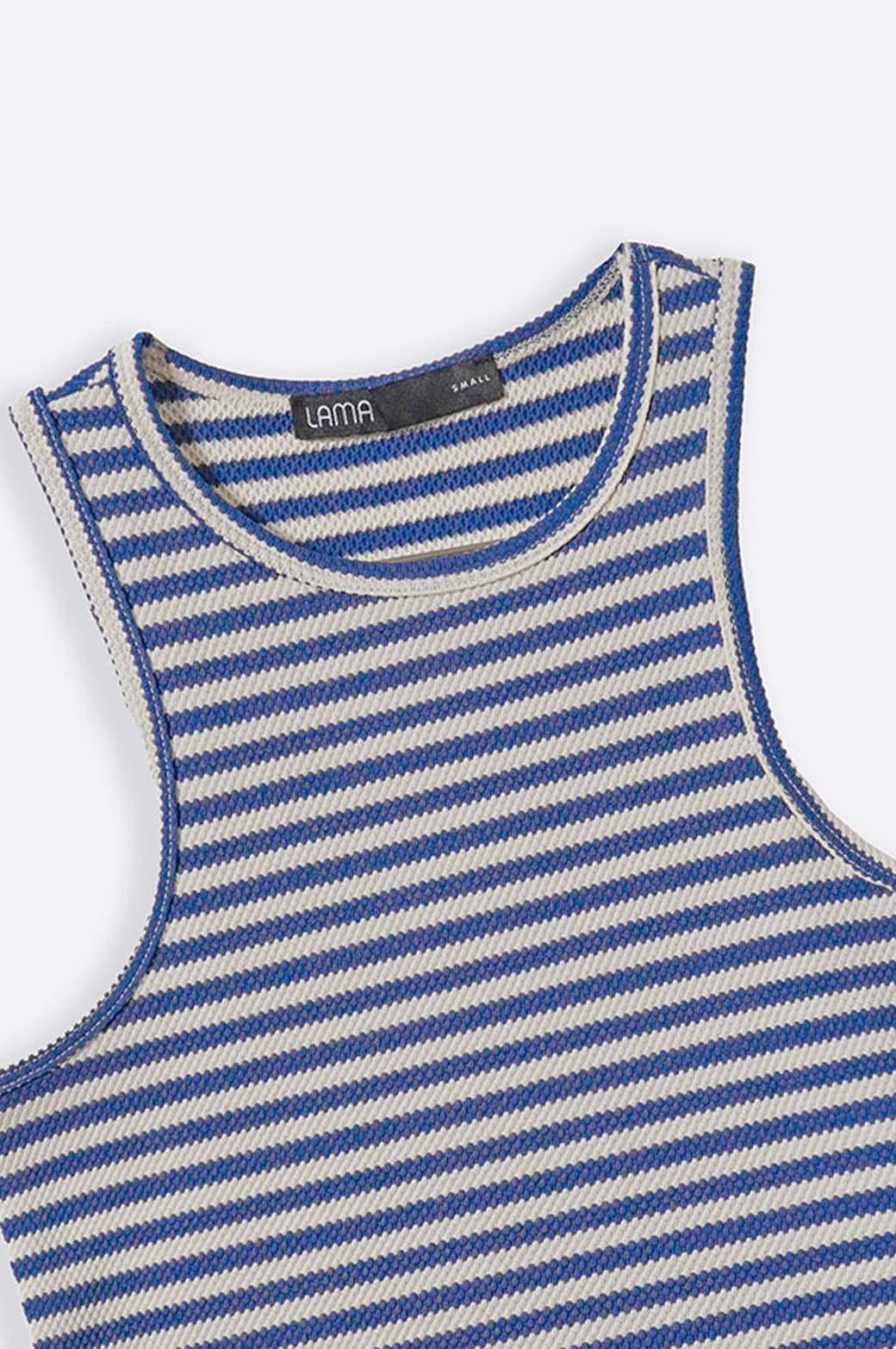 BLUE STRIPED TANK TOP