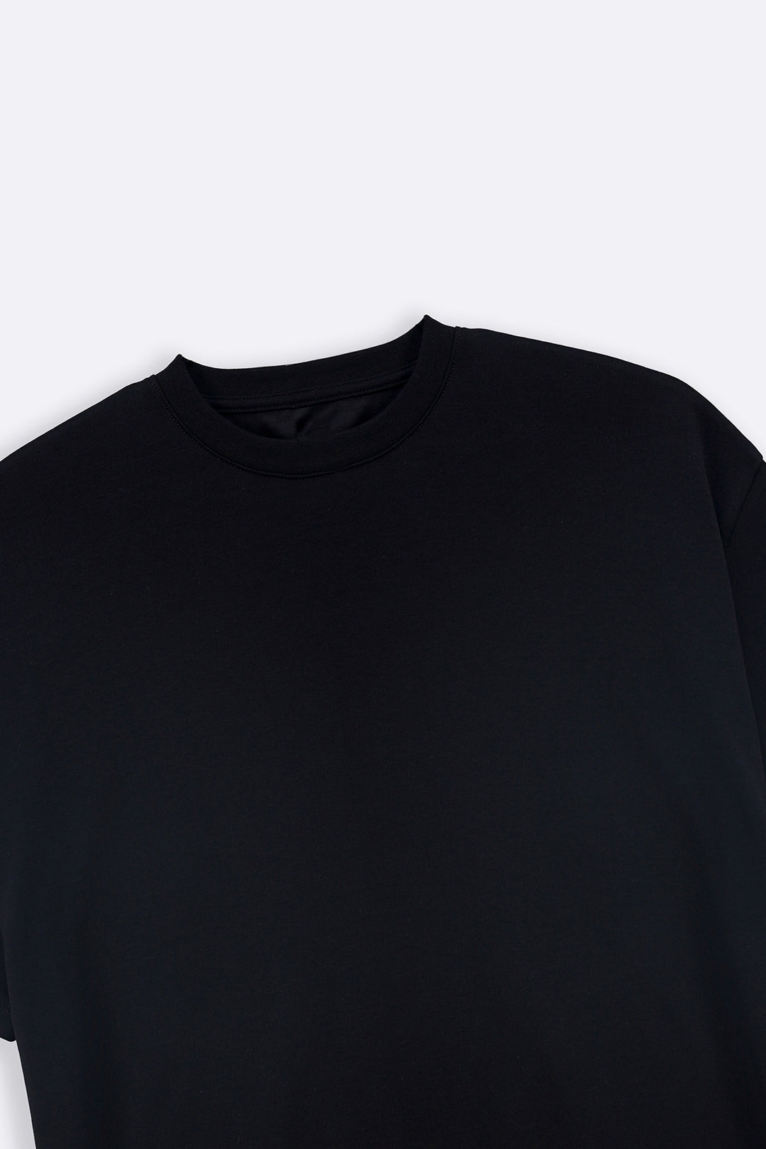 BLACK LYOCELL COTTON TEE