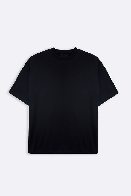 BLACK LYOCELL COTTON TEE