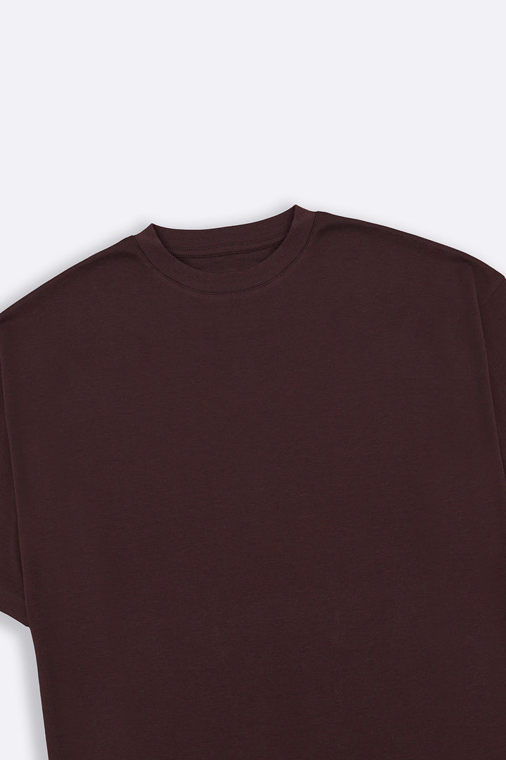 COFFEE LYOCELL COTTON TEE
