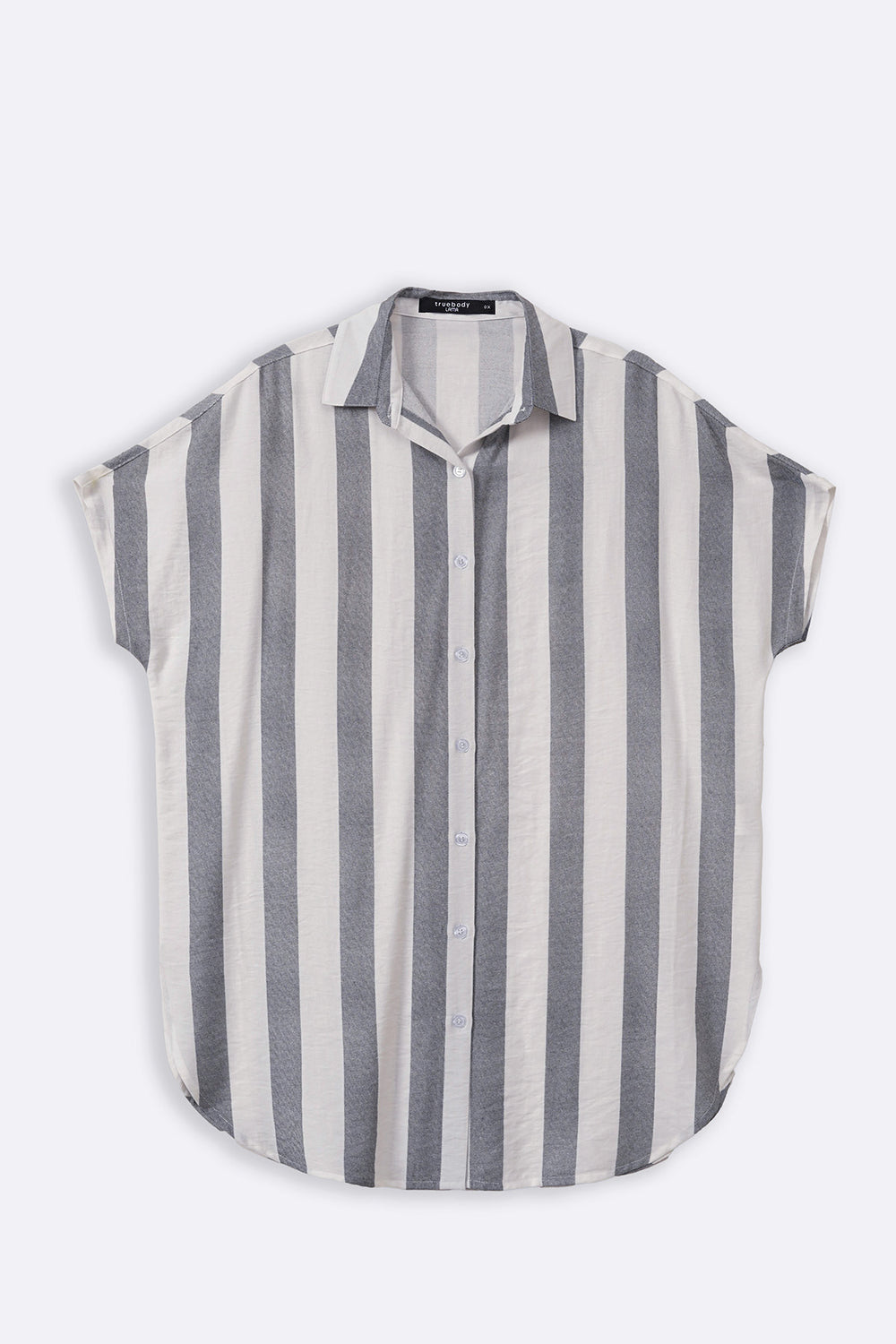 BLACK CURVE STRIPED HOLIDAY TUNIC