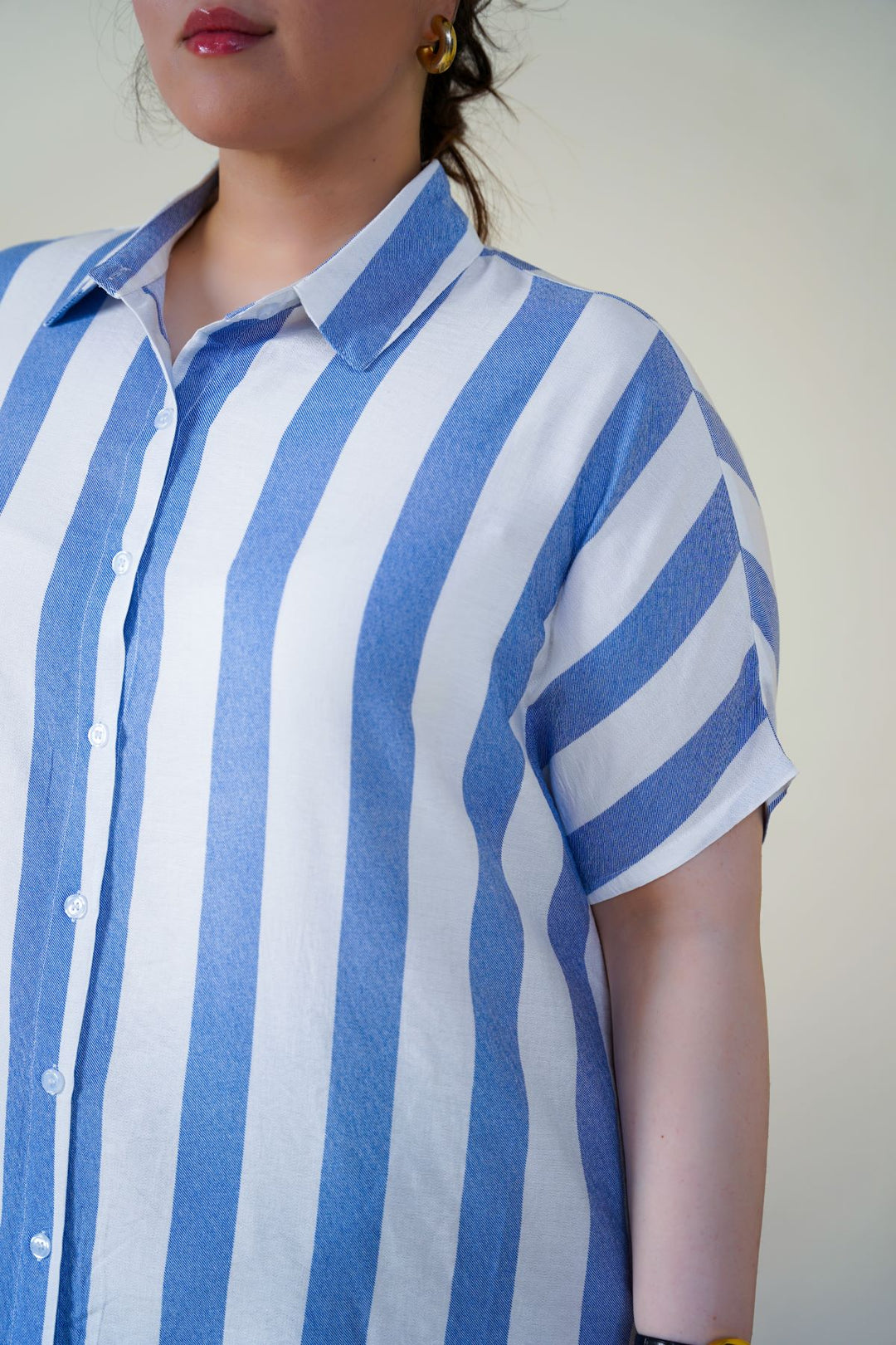 CURVE STRIPED HOLIDAY TUNIC