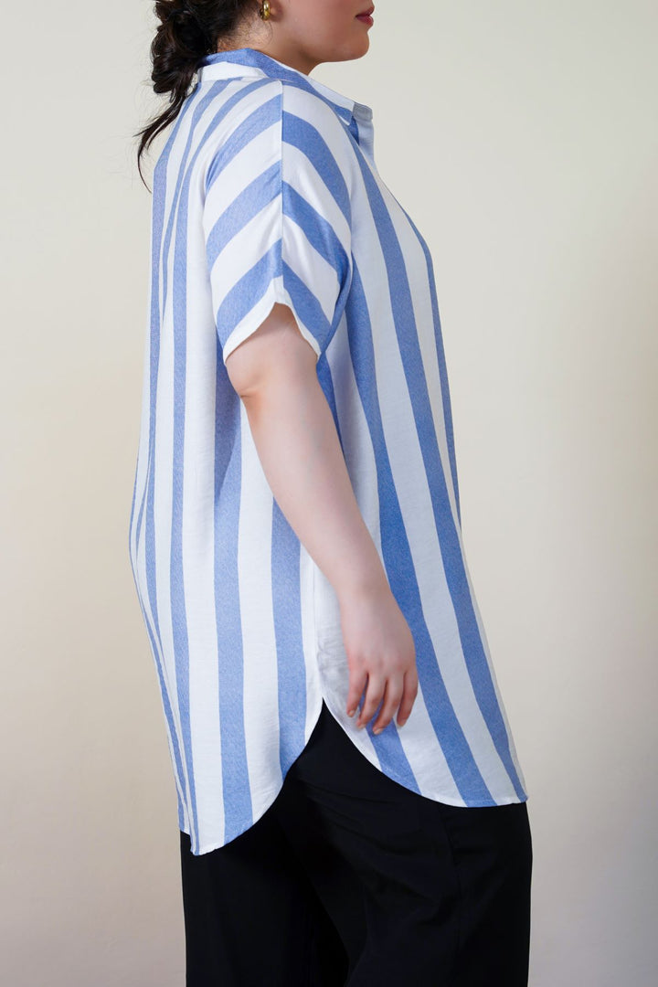 CURVE STRIPED HOLIDAY TUNIC
