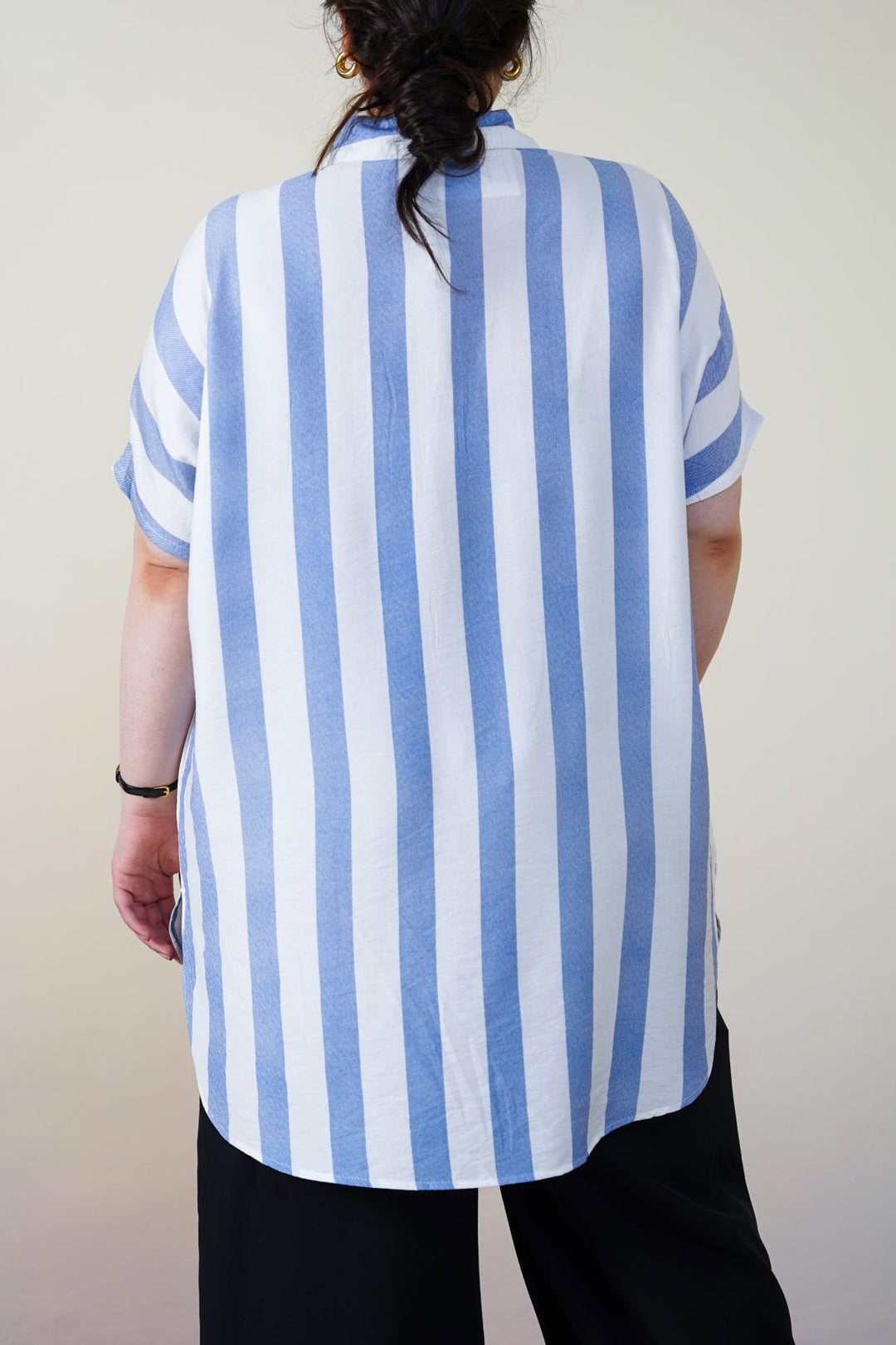 CURVE STRIPED HOLIDAY TUNIC